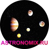 Диск для домашнего планетария Segatoys Юпитер и спутники